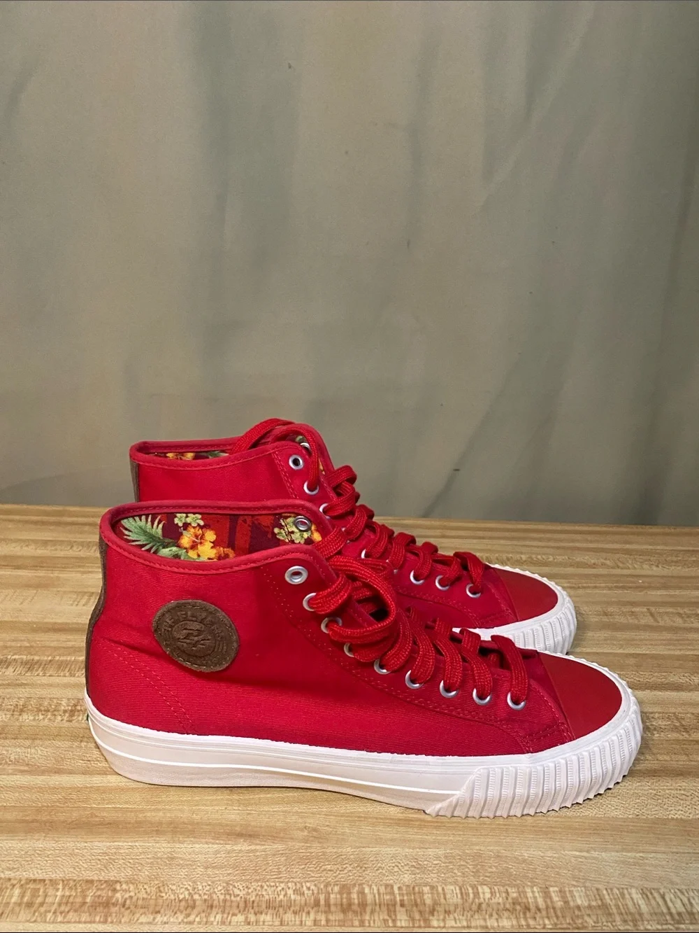 PF Flyers Center High-Top Sneakers in Red White Unisex Shoes Mens 9.5/WO’s 11